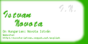 istvan novota business card